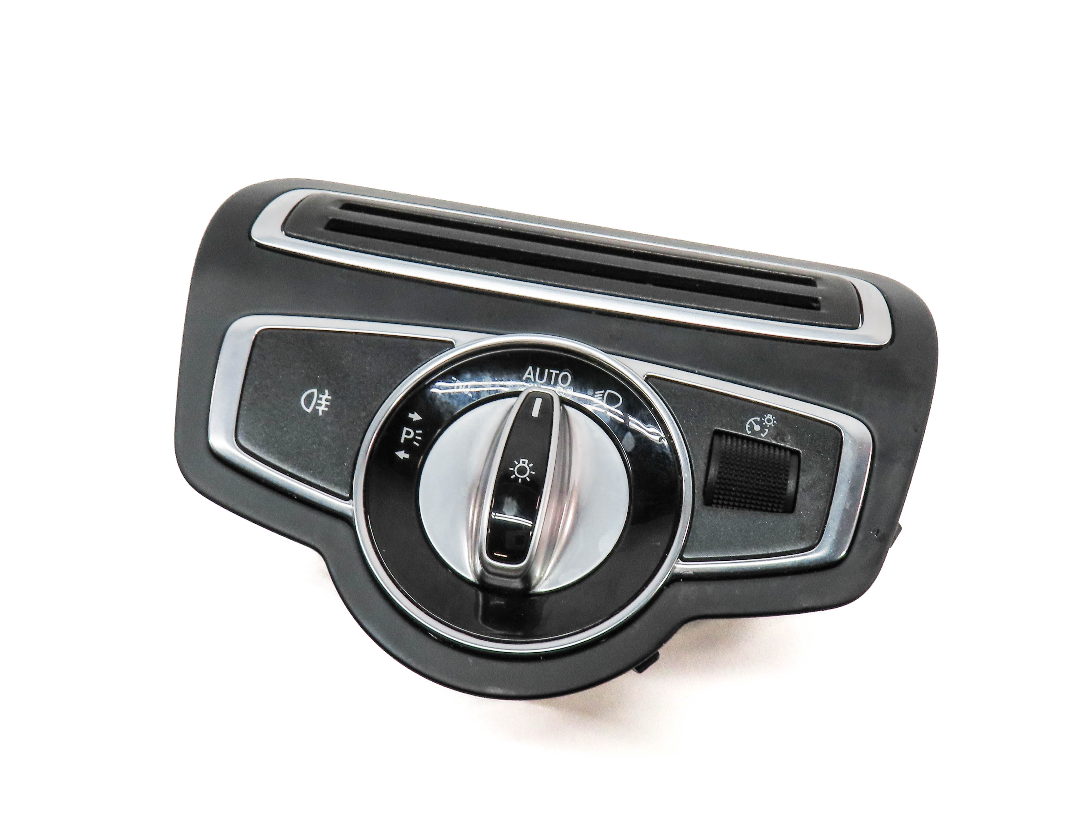 2015-2021 MERCEDES C300 C400 C43 (W205) HEADLIGHT FOGLIGHT SWITCH w/TRIM (BLACK) — exact item pictured